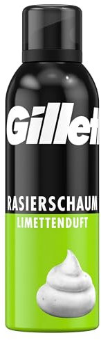 Gillette Classic Bartpflege Rasierschaum Männer (200 ml), mit Limettenduft, Geschenk für Männer