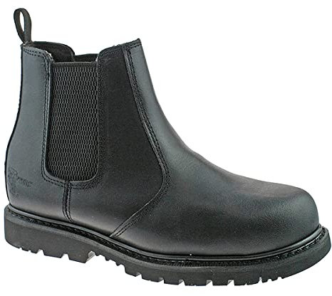 Grafters Men's Safety Chelsea Boots Black 11 UK