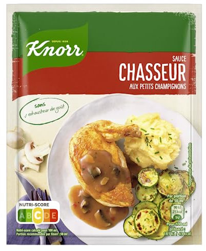 Knorr Sauce Déshydratée Chasseur Aux Petits Champignons 23g - Lot de 16