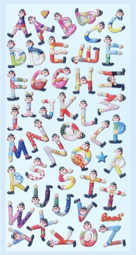 Creapop Softy-Stickers Clown-Buchstaben 2451179