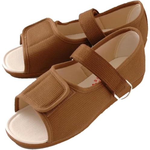 Marianne Women's Sandals, Rehabilitation Shoes, Foot Support, Women's, Brown, US Size 24