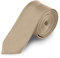 Taffstyle® Farbige schmale dünne Fashion Mode slim Krawatte Satin Business Trend Schlips Binder - Beige