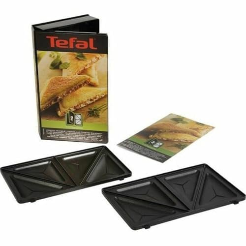Tefal XA800212 Collection Set Snack Sandwich-Platte, dreieckig, Rezeptbuch mit 4,4 x 15,5 x 24,2 cm