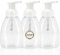 binky 3 Pcs 250ml Hand Soap Shampoo Dispenser Modern Minimalism Design Foam Pump Empty Bottle Plastic Foaming Spray Whipped Mousse Travel Bottle Clear