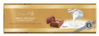 Lindt Tableta de Chocolate Gama Oro, tableta de chocolate con leche, cremoso y suave, chocolate suizo tradicional, 300gr