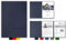 5 Stück 3-teilige Bewerbungsmappen BL-exclusivdruck® OPTIMA in Marineblau - Premium-Qualität mit edler Relief-Prägung 'Bewerbung' - Produkt-Design von 'Mario Lemani'