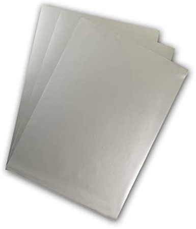 Premium Flex Plotterfolie DIN A4 Textil-Bügelfolie, Farbe:Metallic Silber