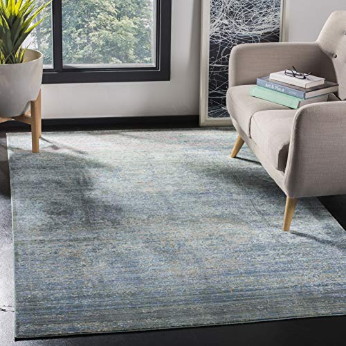 SAFAVIEH Mystique Collection Area Rug - 5' x 8', Blue & Multi, Watercolor Overdyed Distressed Design, Non-Shedding & Easy Care, Ideal for High Traffic Areas in Living Room, Bedroom (MYS920F)