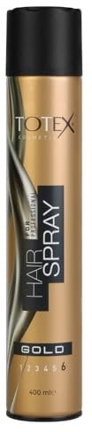Totex GOLD Haarspray für extremen Halt 400ml - Mega Hold Hair Styling Spray