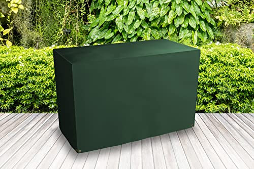 Bosmere Wetterfeste Bistro-Abdeckung für 2 Stühle und runden Tisch, 124,5 cm L x 63,5 cm B x 78,7 cm H, Grün