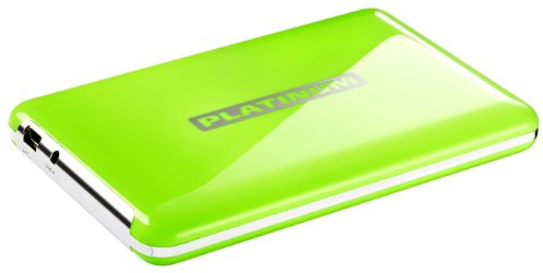 Platinum MyDrive 1 TB Externe Festplatte (6,4 cm (2,5 Zoll), 5400 U/min, 8 ms, 8 MB Cache, USB 2.0) grün