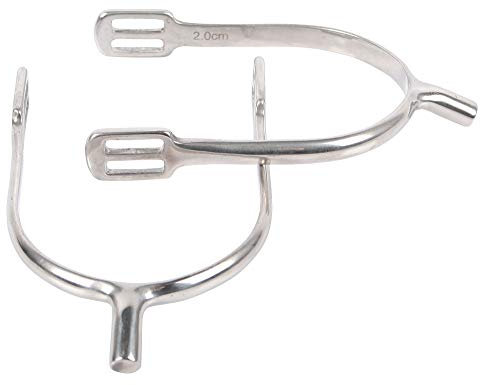 Harry's Horse Damen Stabsporen Edelstahl, Grau, H30, 43201995