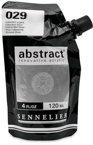 Sennelier Abstract Innovative Acrylic Artist Paint Pouch 120ml (029 Iridescent Silver)