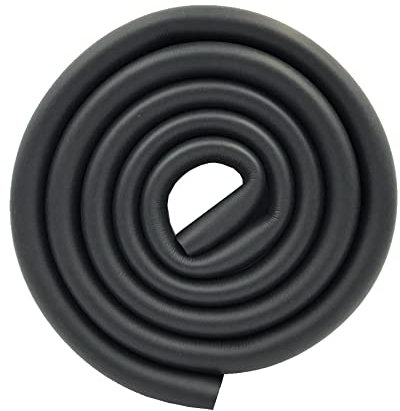 M2cbridge - Protectores de espuma para bordes de mesa de muebles extragruesos en forma de U para proteger el parachoques de seguridad del bebé, 6.5 pies, Negro, 2m x 3.5cm x 0.8cm