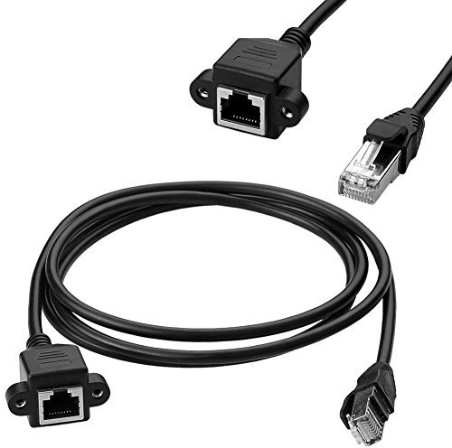 SIENOC Prolunga di Rete Ethernet Cat6 da Maschio a Femmina Cavo Patch UTP RJ45 LAN (50cm 1.5ft)