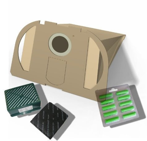 10 Staubsaugerbeutel + Aktivfiltersystem H12 +10 Duft geeignet für Vorwerk Tiger 250 251 252 Staubbeutel-Profi®