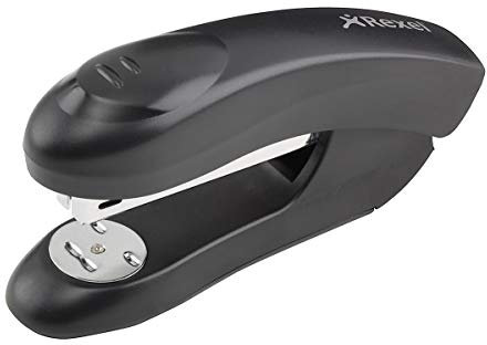 Rexel Gemini 2104107 Halbstreifen-Heftgerät, Kapazität 15 Blatt, verwendet 24/6 und 26/6 Heftklammern, Kunststoffkörper, schwarz