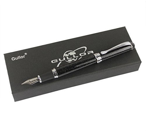 Gullor 750 Normal Nib Fountain Pen with Original Pen Box and 5 Colour Ink Cartridge - Chromatic Point