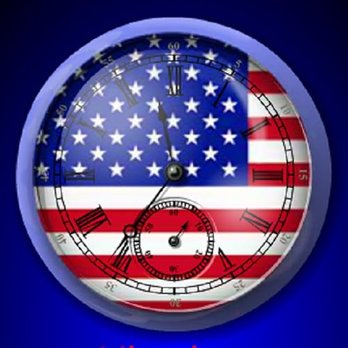 3D American Flag Alarm Clock - Featuring Sticky Notes