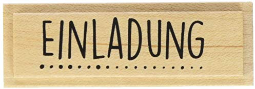 Knorr Prandell 211800341 Knorr prandell 211800341 Stempel aus Holz (Einladung) Motivgröße 6,2 x 2 cm, Motiv: Einladung