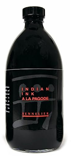 Sennelier : Indian Ink : Black : 250ml