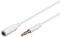 goobay 62363 Câble de Rallonge Audio et pour Casque AUX, 4 Pôles, 3.5 mm Slim, CU, 3 m Longueur de Câble