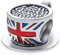 Voyage Angleterre Vacances Drapeau Britannique Union Jack Royaume-Uni Londres Café Thé Tasse Charme Perle Pour Femmes .925 Argent Sterling Convient Bracelet Européen