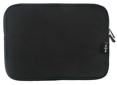 Emartbuy® Negro Lápiz Óptico + Negro Funda Case Cover Sleeve Impermeable con Cremallera de Neopreno Suave Adecuado para New Apple iPad Mini 5, iPad Mini 4, iPad Mini, iPad Mini 2 & iPad Mini 3 Tablet