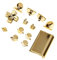 Reemplazo Accesorios Kit de Botones Enchapados para Sony PS4 Controlador Oro