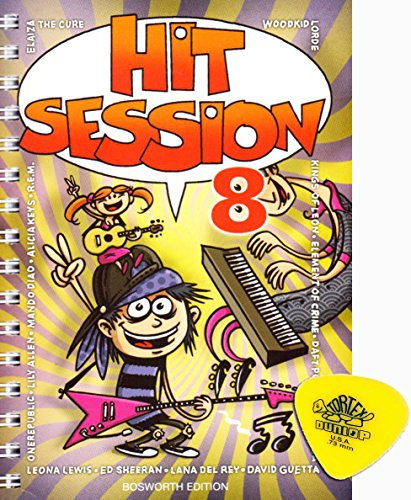 Bosworth Hit-Session 8 - das Songbook mit 100 Top-Hits - Melodie/Texte/Akkorde arrangiert für Gitarre, Keyboard und Gesang - - MIT ORIGINAL Dunlop-Plektrum [Noten/Sheet Music]
