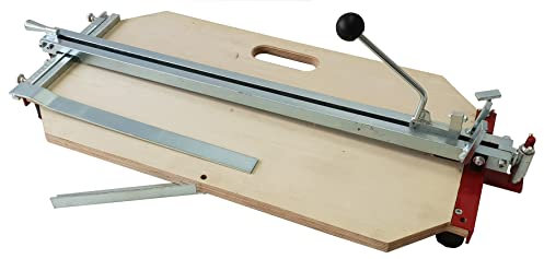 HSP Fliesenschneider 640 mm Holz | Profi Fliesenschneidgerät mit Carbide-Rädchen & 9-fach verleimter Grundplatte | Für Feinsteinzeug & Fliesen bis 16 mm | Kompakt & mobil