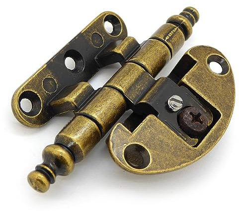 Kastenscharnier gekröpft Messing Antik Optik 51 x 80 - Stilmelange Qualität aus Europa seit 1998