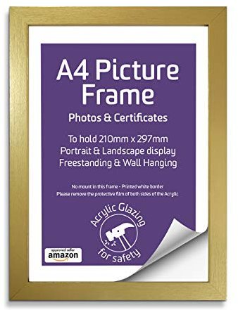 Anker Home Collection A4 Gold Certificate Photo/Picture Frame
