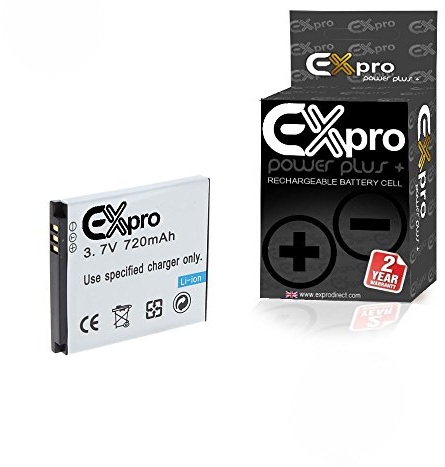 Ex-Pro® Samsung SLB-07A SLB07A, SLB-07B, SLB07B, High Power Plus+ 2 Year Warranty Replacement Lithium Li-on Digital Camera Battery for Samsung Digimax PL151, PL171, ST45, ST50, ST500, ST510, T550, ST560, TL90, TL100, TL205, TL220, TL225, TL500