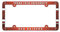 NCAA Nummernschild mit Vollfarbrahmen, Texas Tech University