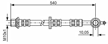 Bosch 1987476837 Brake Hose