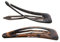 Topkidsaccessories Pinces à cheveux Motif tortue Pour filles et femmes 7 cm Marron