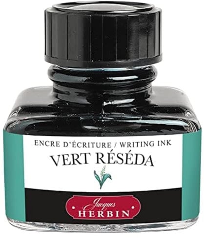 Jacques Herbin 13038T- 30ml Bottle of Ink for Fountain Pens and Rollerball Pens - Vert Reseda