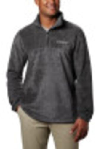 Columbia Men's Steens Mountain Half Zip Fleece, Charcoal Heather, X-Large