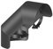Ofenrohr - Strahlungsschutz Bogen 90° stehend, 150mm Durchmesser, schwarz