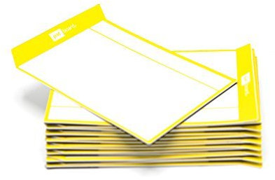 PATboard Scrum Board und Kanban Tafel TASKcards - 16 Magnetische Haftnotizen - Gelb