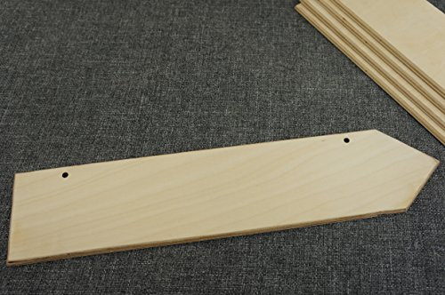 Lot de 5 Panneaux vierges en forme de grandes Flèches en bois (WX80), parfaits pour décorations et loisirs créatifs