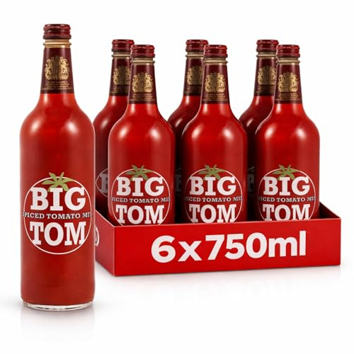 Big Tom Spiced Tomato Juice- Bloody Mary Mix (Pack of 6 x 750ML) for The Best Bloody Mary...Every time!