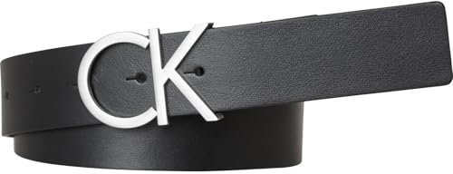 Calvin Klein Damen Gürtel CK LOGO BELT 3.5CM K60K602141, Gr. 95, Schwarz (Black 001)