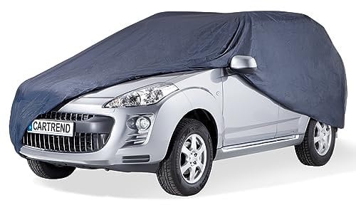 cartrend Vollgarage New Generation, Auto Abdeckplane, wetterfeste, waschbare Abdeckung, Polyester blau, mit Aufbewahrungstasche, für Vans, Van: 535 x 210 x 172 cm