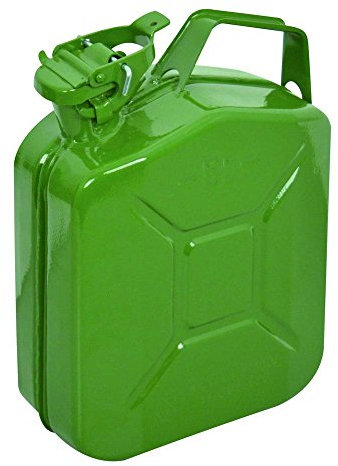 Carpoint Benzinkanister / Reservekanister 5L grünes Metall UN-geprüft