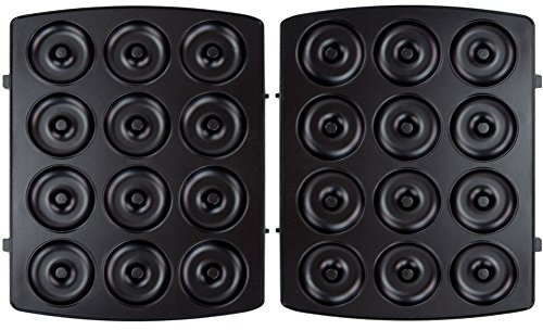 1 Satz Donutplatten passend für Syntrox Chef Maker ZN-2000W und Efbe Schott Zaubernuss ZN 800 XXL