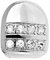 .iced-out. Micro Pave Single Zahn XL Grill - One Size fits All - Silber