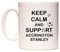 WeDoMugs Keep Calm and Support Accrington Stanley - Ceramic 11oz Coffee Tea Gift Mug Cup