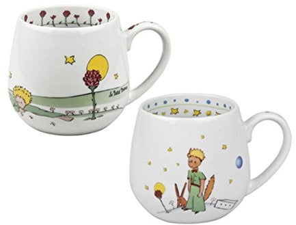 Könitz Porzellan Juego de tazas de café con diseño de El Principito (2 piezas, 420 ml)